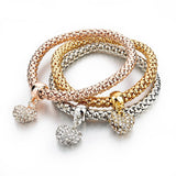 Girls Charm Bracelets Bangles Gold/Silver Plated Friendship Bracelets Bijioux Pendant Bracelet Pulseira Feminina 