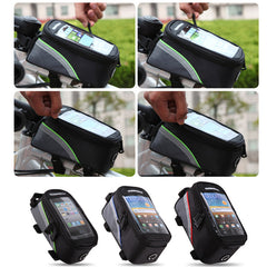 4.8 inch-3 Colors Waterproof Outdoor Cycling Mountain Road MTB Bike Bicycle bag Frame Front Tube Bag for Cell Phone