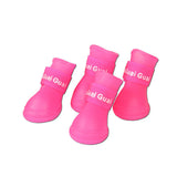 Cute Pet Dog Waterproof Boots Protective Rubber Rain Shoes Candy Colors Booties,Pet Boots Anti Slip Skid Waterproof