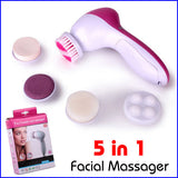 5 in 1 Electric Wash Face Machine Facial Pore Cleaner Body Cleaning Massage Mini Skin Beauty Massager Brush5 in 1 Electric Wash Face Machine Facial Pore Cleaner Body Cleaning Massage Mini Skin Beauty Massager Brush