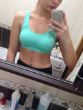 Women Seamless Full Cup Push Up Padded Bra Women's thin Tank Top Vest Crop Top M L XL