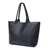 Women PU Leather Handbag,Tote Shoulder Bags, large capacity PU weave bags ,fashion design