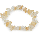 Healing Natural Elastic Bracelet Charm Agate Chip Beads Amethyst Crystal Bracelet Bohemian Boho Women