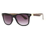 AEVOGUE Men's Sunglasses Aritificial Wood Grain Temple Brand Design Summer Style Unisex Sun Glasses Vintage