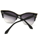 Newest Half-Frame Cat Eye Sunglasses Women Summer Style Sun Glasses Brand Designer Gafas Oculos De Sol UV400