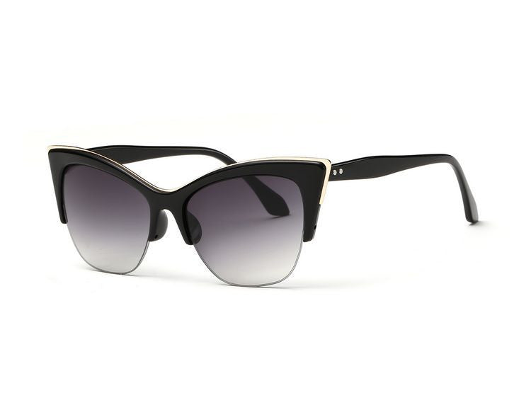 Newest Half-Frame Cat Eye Sunglasses Women Summer Style Sun Glasses Brand Designer Gafas Oculos De Sol UV400