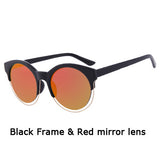 Fashion Women SIDERAL Sunglasses Brand Design Retro Star Style Cat eye Round Mirror Sunglasses Oculos de sol UV400 