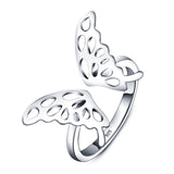 Butterfly Accessories 925 Sterling Silver Rings For Women New  Party Jewelry