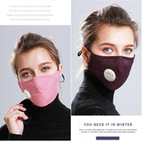 Anti Pollution PM2.5 Mouth Mask Dust Respirator Washable Reusable Masks Cotton Unisex Mouth Muffle for Allergy/Asthma/Travel