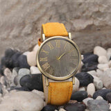 Hot Antique Watches Relojes Quartz Men Watches Casual Bronze Color Leather Strap Watch Male Wristwatch