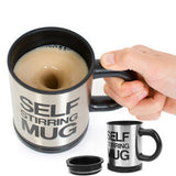 Automatic coffee mixing cup/mug bluw stainless steel self stirring electic coffee mug 350ml