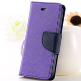 Beautiful Carrying Full Case For Iphone 4 4s 4g Wallet Style Flip PU Leather Phone Cover Stand Card Slot 11 Colors With Logo