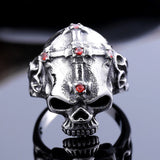 Beier new store 316L Stainless Steel ring top quality Hot sale men Punk Skull Ring Skeleton Style fashion jewelry 