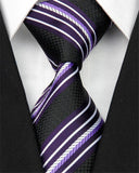 Man Fashion Accessories Striped Jacquard Woven Classic Business Silk Tie Casual Necktie