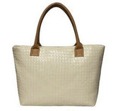 Women PU Leather Handbag,Tote Shoulder Bags, large capacity PU weave bags ,fashion design