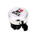 Bicycle Bell I Love My Bike Printed Clear Sound Cute Bike Horn Alarm Warning Bell Ring Bicycle Accessory