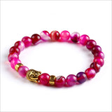 Black Lava Stone Buddha Beads Bracelets Rope Chain Natural Stone Bracelets For Women/ Men Jewelry