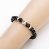 Black Lava Stone Buddha Beads Bracelets Rope Chain Natural Stone Bracelets For Women/ Men Jewelry