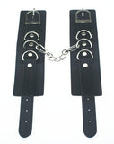 Leather Handcuffs Wrist Restraints Sex adult game toys Sexy Costumes Cosplay Slave Hand cuffs for erotic women couples