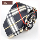 Men Tie 8 Color Striped Narrow Neckties Men's Business Gift Tie