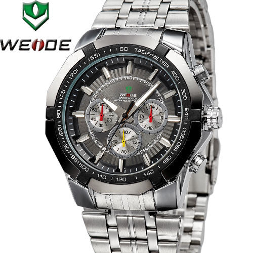 WEIDE Men's Sports Watch Japan Quartz Wristwatch Military Fashion & Casual Dive Watches for Men