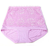 Women modal high waist Sexy lace belly in Carry buttock briefs underwear