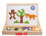 Wood magnetic oppssed child educational toys