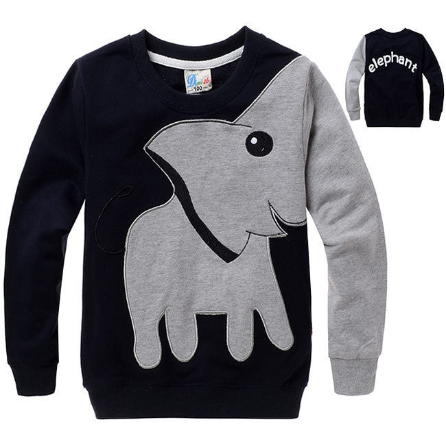 New Elephant, children sweater,boy girl Pullover top shirts Hooded Sweater hoodie