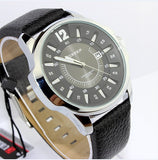 Stainless Steel Dial Sports Watch CURREN 8123 Analog with date Casual Watches Leather Strap quartz wristwatches