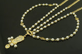 Women's Simulated Pearl Tassel Bohemian Head Chain Jewelry Forehead Dance Headpiece Hair Jewelry Band Chains Hair Accessory