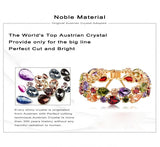 Bracelets & Bangles 2015 New Design Colorful AAA Zircon Bracelet 18K Gold/Rose Gold Plate Women Bracelet Fashion Jewelry