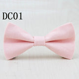 Brand New Children Bow Tie Cute Baby Bowtie Candy Colors Tuxedo Neck tie bow flower Girl Accessory Cotton Kids Bow Ties