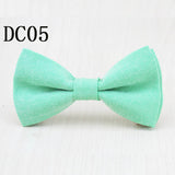 Brand New Children Bow Tie Cute Baby Bowtie Candy Colors Tuxedo Neck tie bow flower Girl Accessory Cotton Kids Bow Ties