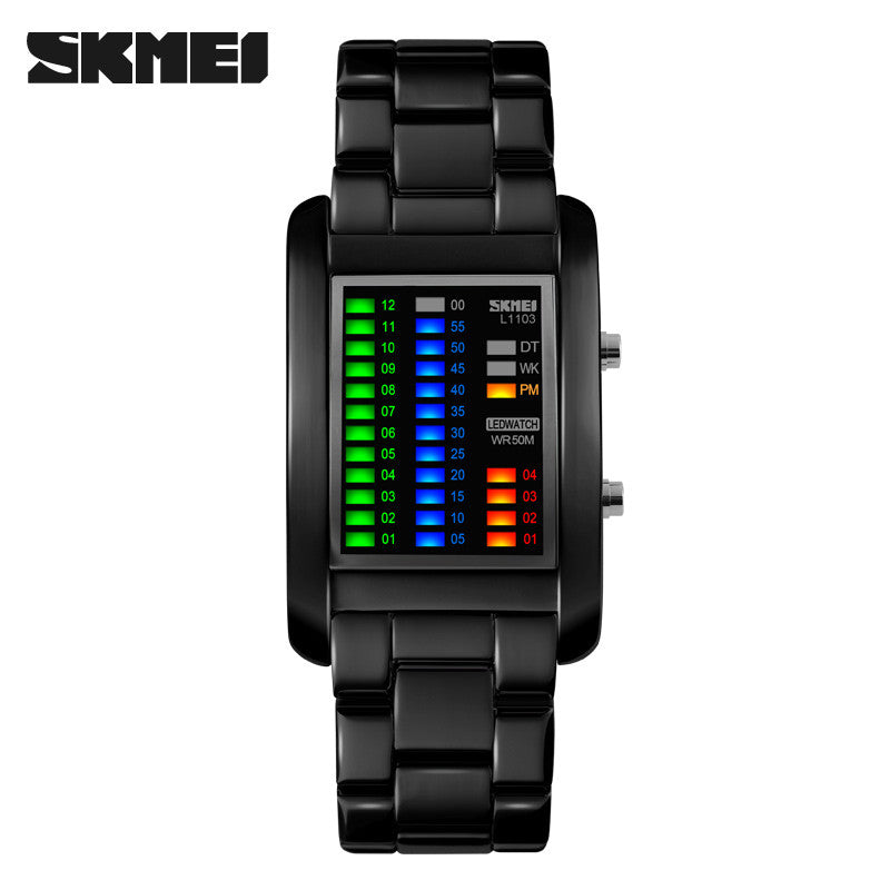 Brand SKMEI 1103 High Quality Alloy Analog Luxury Fashion Men's Wrist Watch New binary led wristwatches