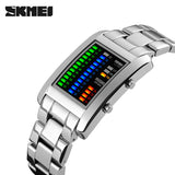 Brand SKMEI 1103 High Quality Alloy Analog Luxury Fashion Men's Wrist Watch New binary led wristwatches