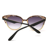 Brand Design Cat Eye Sunglasses Women High Quality Metal Frame Openwork Mesh Modeling Sun Glasses Oculos UV400