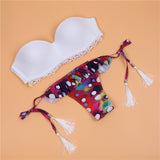 New Brazil flowers nails pants sexy bikini swimsuit bikini swimsuit women European and American fashion