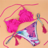 New Brazil flowers nails pants sexy bikini swimsuit bikini swimsuit women European and American fashion