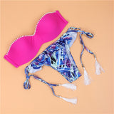 New Brazil flowers nails pants sexy bikini swimsuit bikini swimsuit women European and American fashion