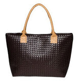 Women PU Leather Handbag,Tote Shoulder Bags, large capacity PU weave bags ,fashion design