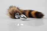 Love Faux Raccoon Tail Butt Anal Plug Sexy Romance Sex Funny Adult