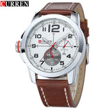 CURREN Brand Luxury Men Watches Men's Casual Quartz Watch Leather Strap Waterproof Men Military Sport Wristwatches