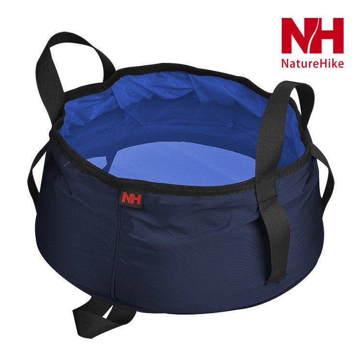 Camping hiking folding water basin foldable water carrier bucket ultra light weight easy portable 8.5 L capacity