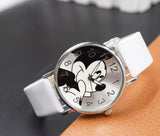 Cartoon Quartz Wristwatch Children Hot Sale Leather Watch Mickey Mouse fashion casual watches kid boy women girls cute relojes