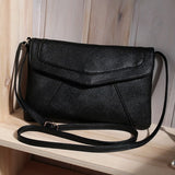 Casual Vintage Small Women Bags Leather Messenger Bag Retro Envelope Bag Handbag and Purse Sling Crossbody Shoulder Bag Thin