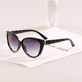 Cat Eye Women Diamond Leg Super fashion sunglasses women new style wave frame sun glasses