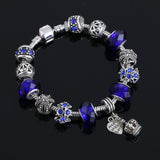 Charm bracelet for Women DIY Crystal Beads Bracelets Pulseira Jewelry Gift