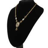 Charms Indian Jewelry Mixed Colorful Stone Crystal Gold Plated Wedding Jewelry Sets For Brides