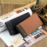 New Brand Men's Wallet Cowhide Leather Long Men's Checkbook coin Zipper Suit Wallet Purse