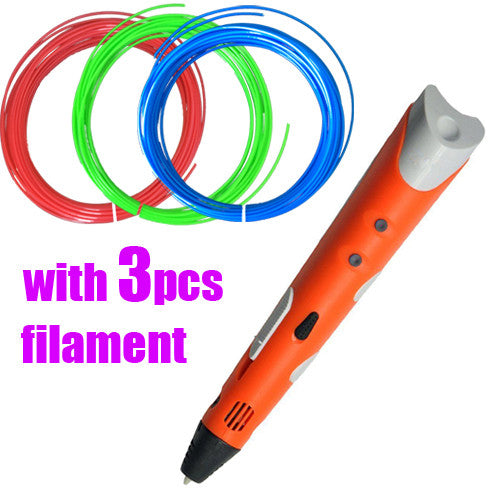 Christmas gift Brand NEW First Generation DIY 3D Printer Pen For Kids AU/US/UK/EU plug With PLA Filament 1.75mm